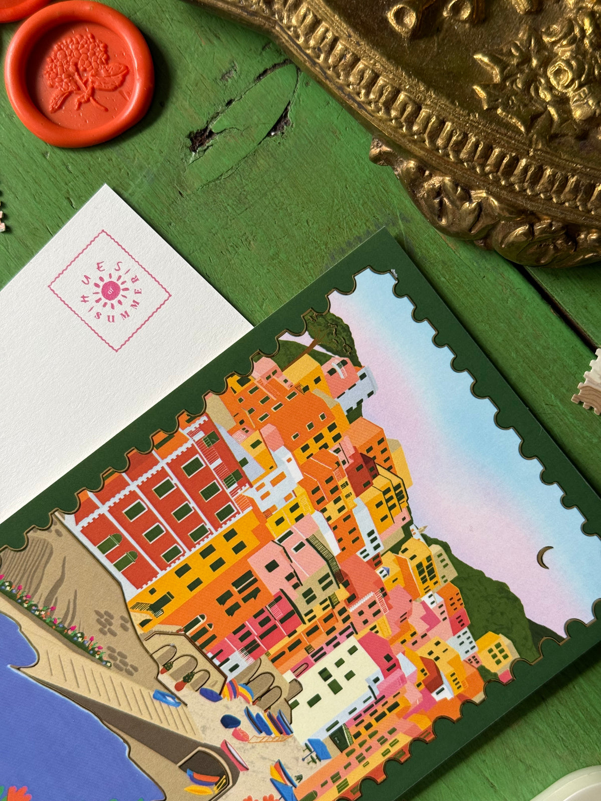 Postcard | Sunset in Cinque Terre