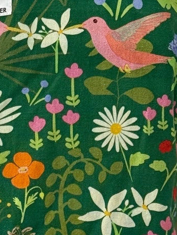 Hummingbird Orchard Tote Bag – illustrated cotton tote bag with hand-drawn artwork | Hues of Summer
