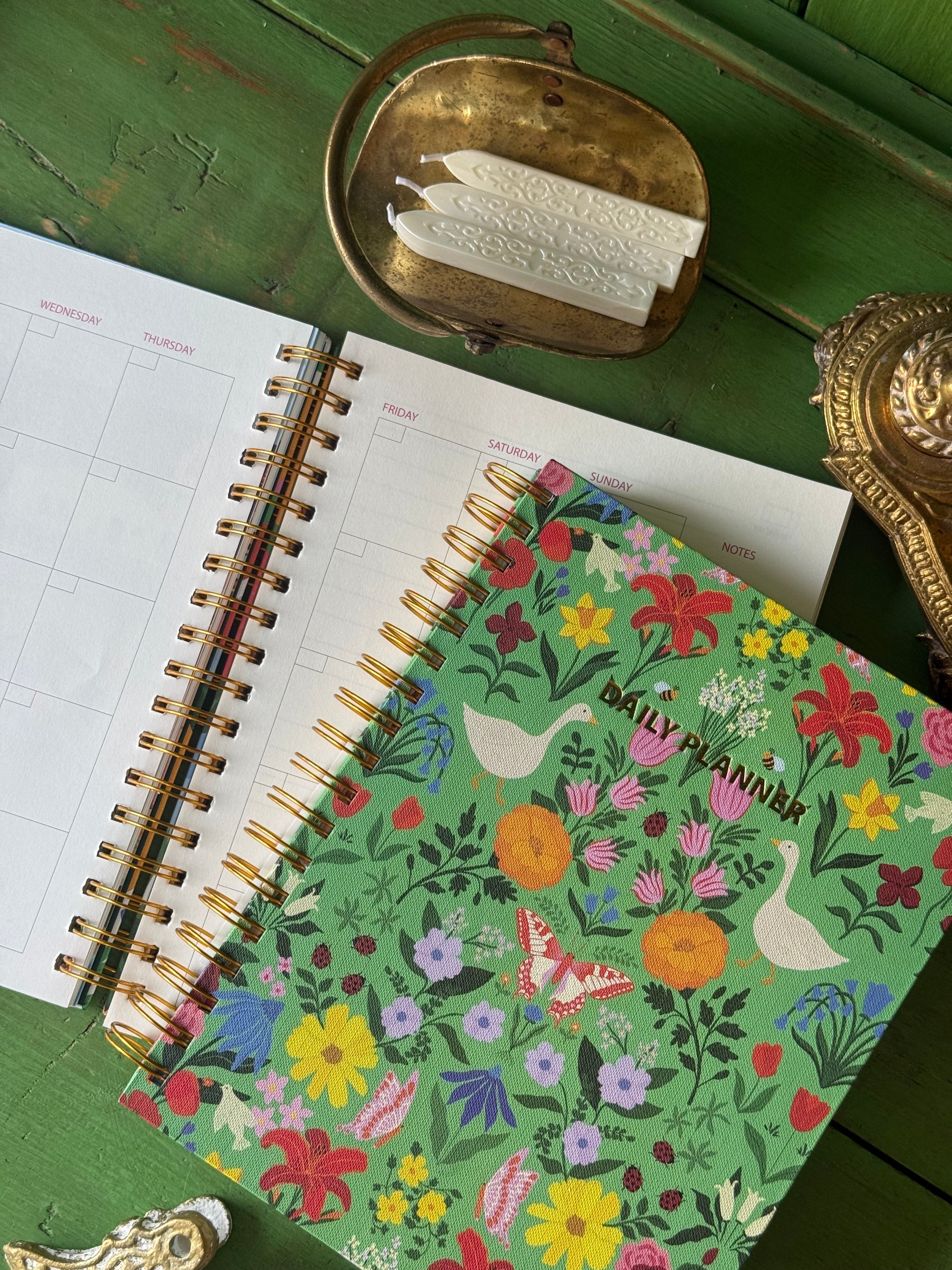 Undated Daily Planner | Garden Reverie