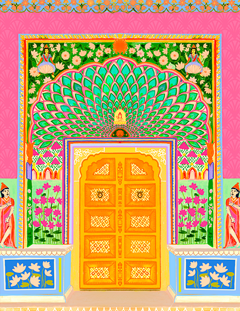 Lotus Gate Art Print