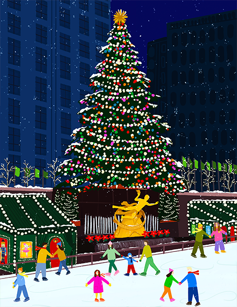 NYC Rockefeller Art Print
