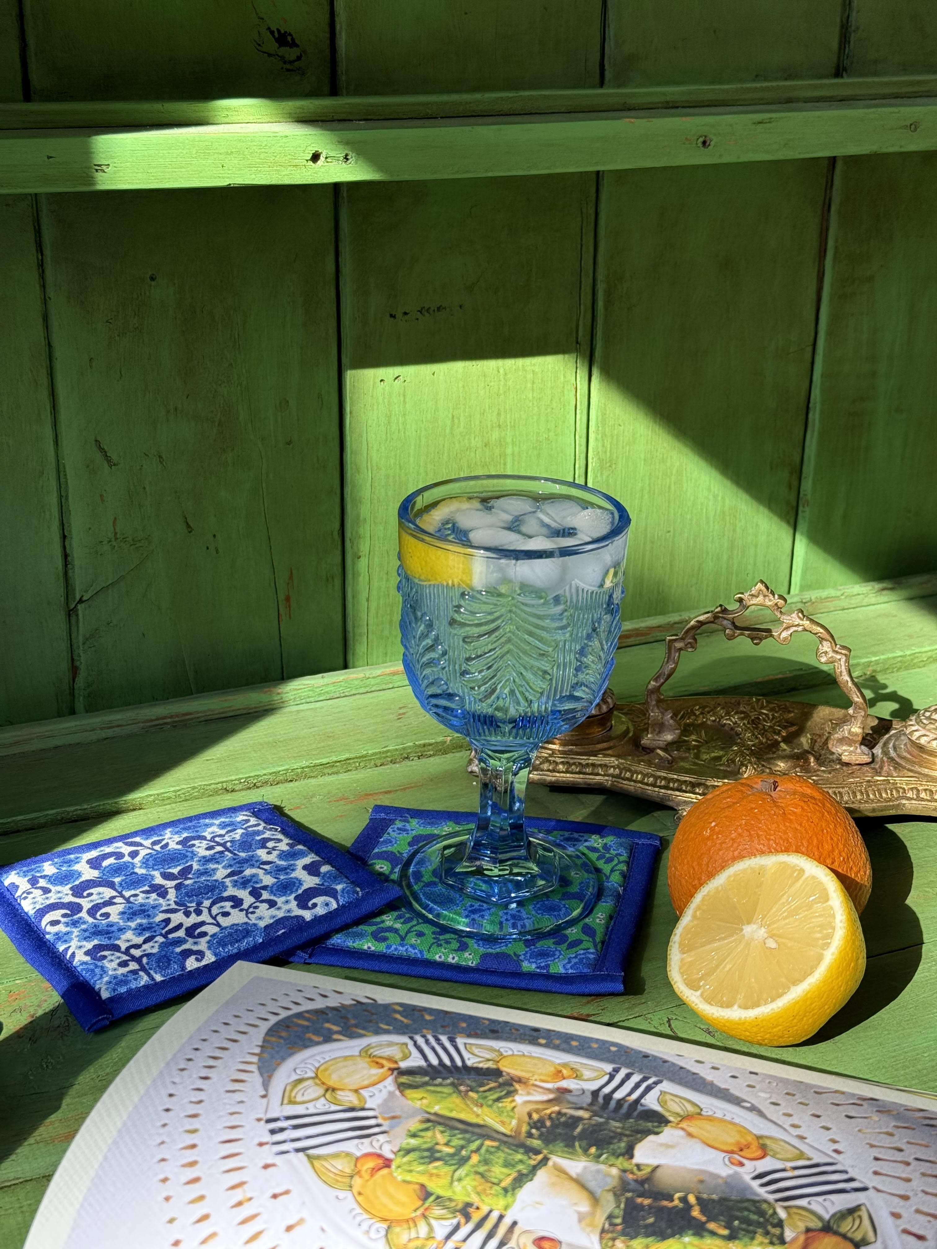 Coasters (Set of 4) | Greek Florals