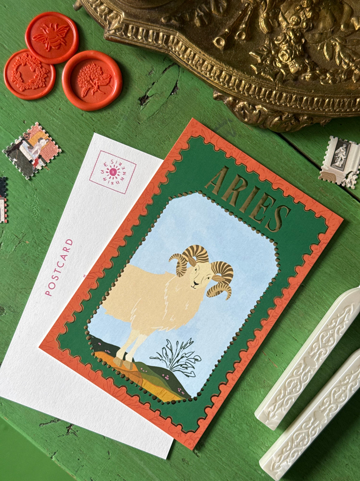 Aries | Zodiac Postcard