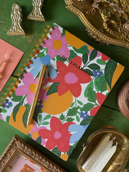 Undated Daily Planner | Citrus Blooms