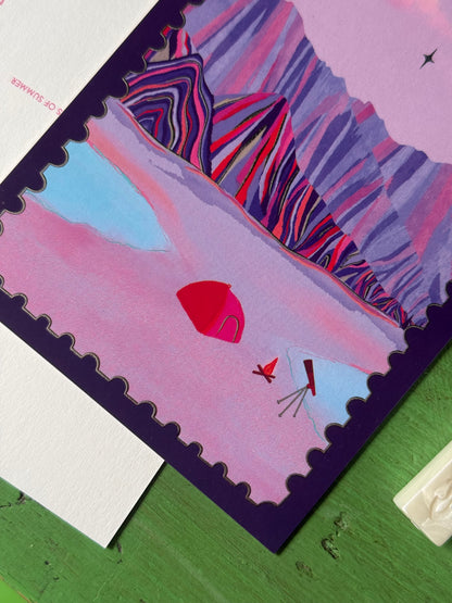 Postcard | Purple Mountain, Colorado