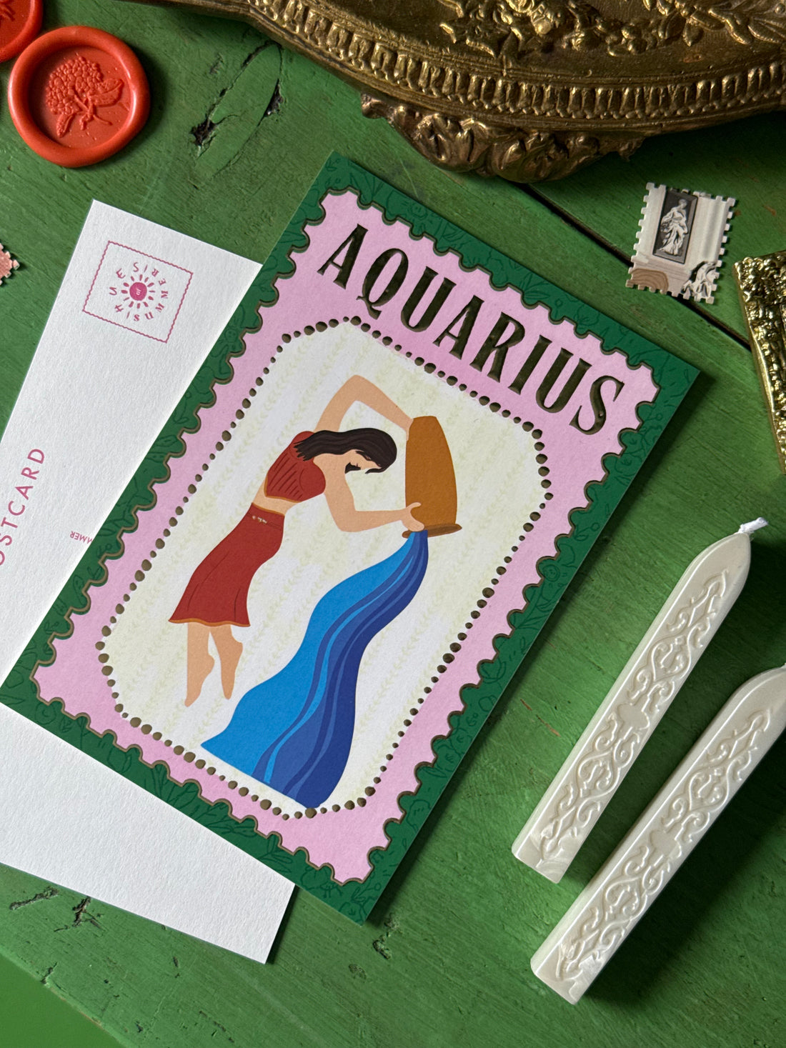 Aquarius | Zodiac Postcard