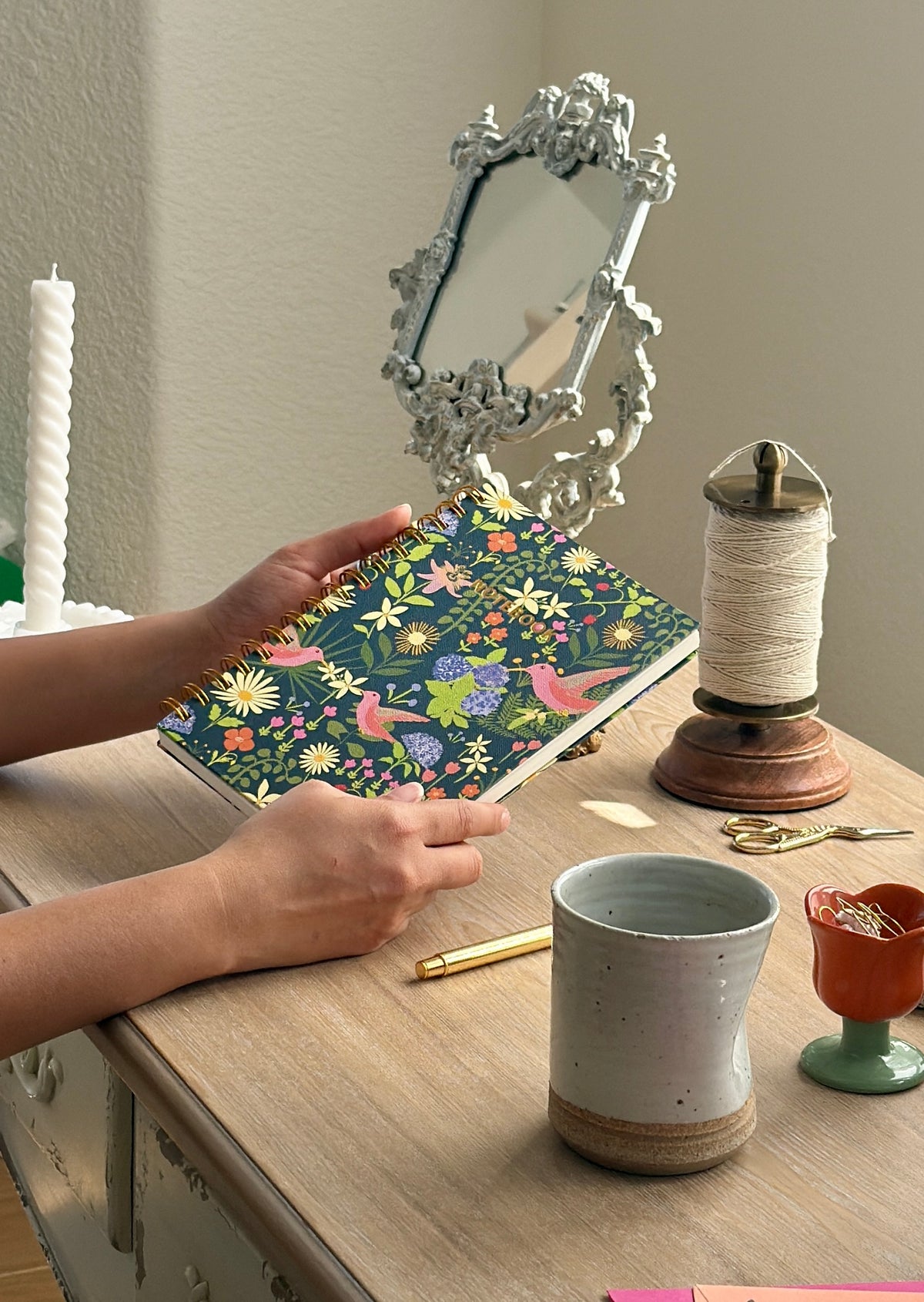 Hand-Illustrated Hardcover Notebook | Hummingbird