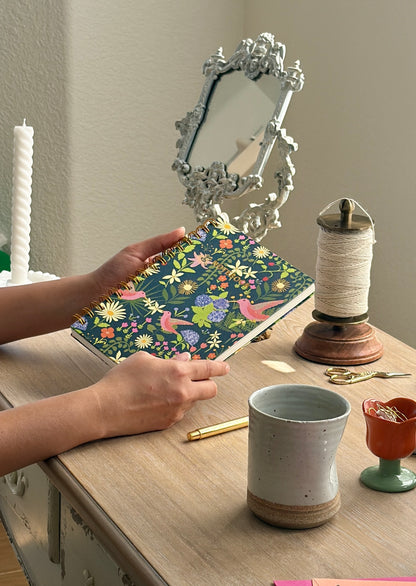 Hand-Illustrated Hardcover Notebook | Hummingbird