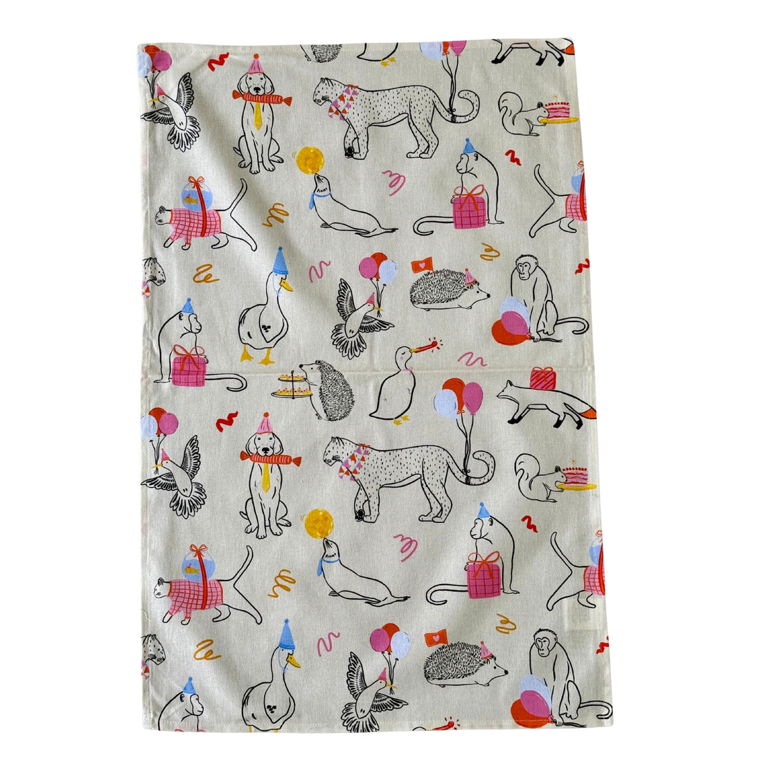 Party Animals Tea Towel