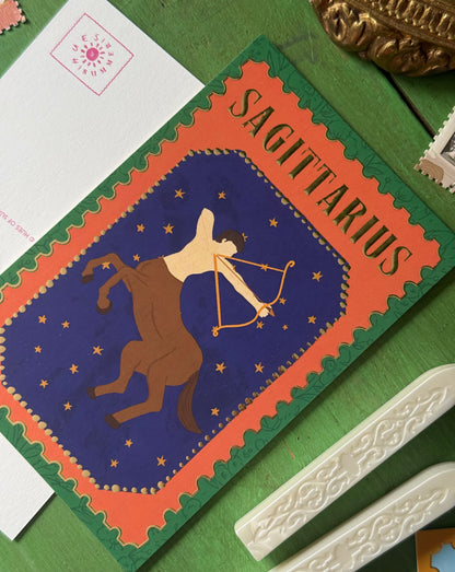 Sagittarius | Zodiac Postcard