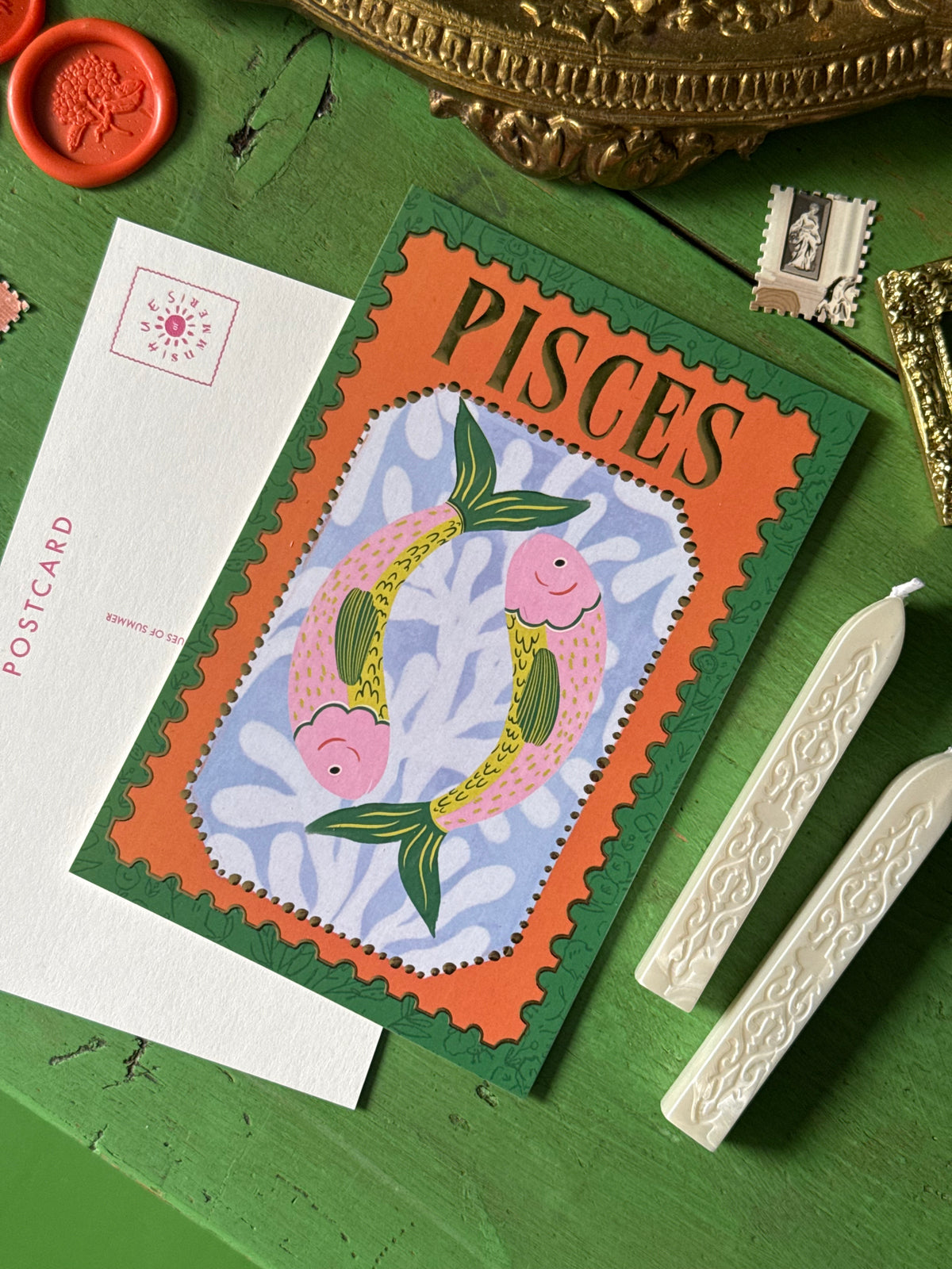 Pisces | Zodiac Postcard