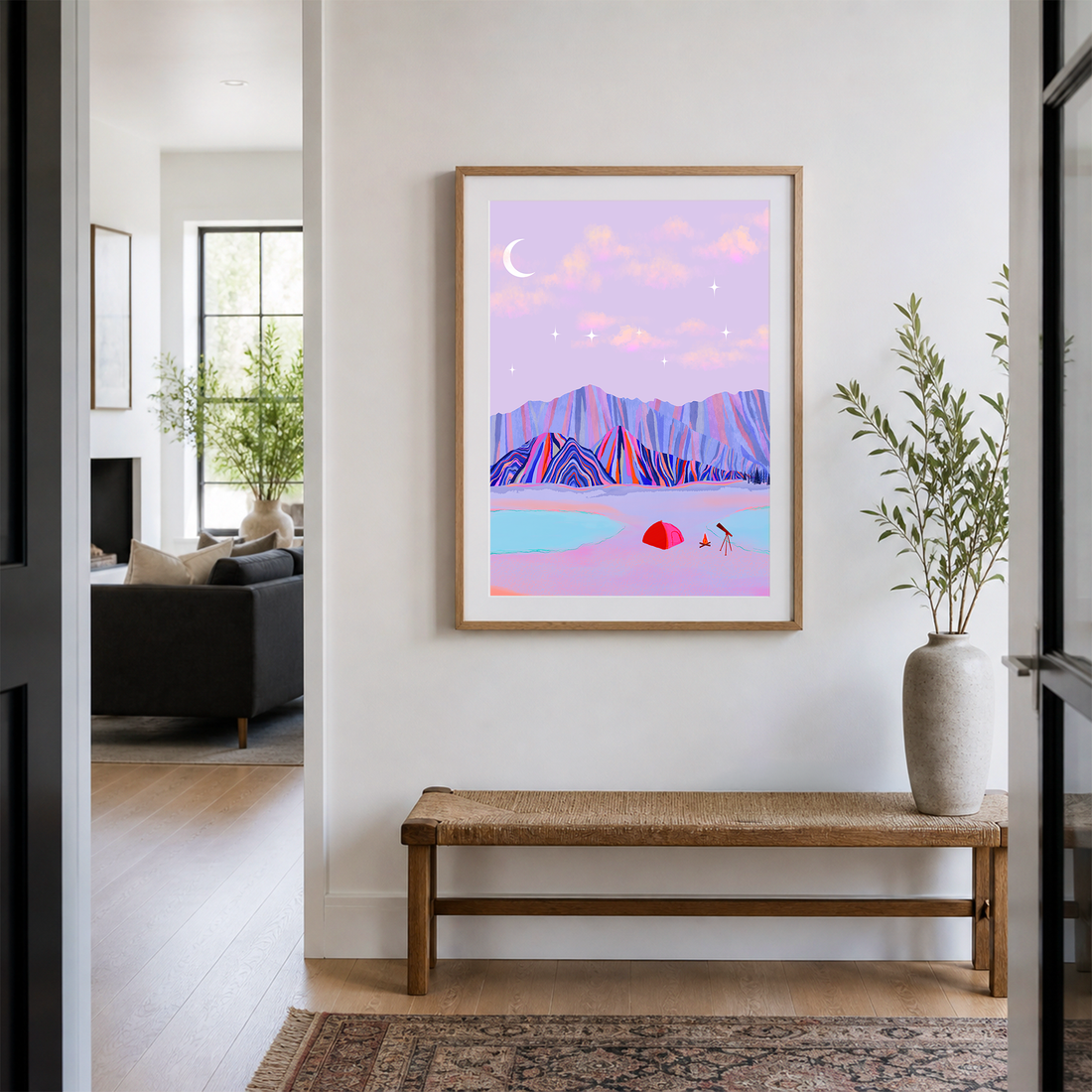 Purple Mountain Art Print