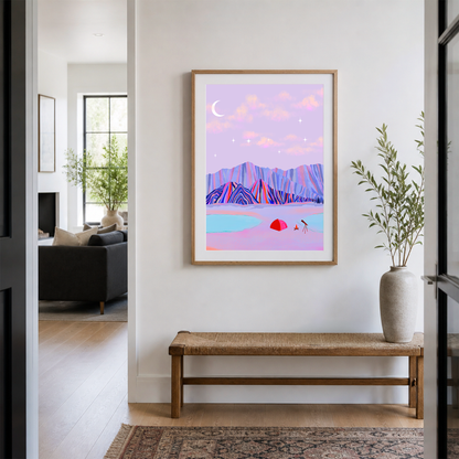 Purple Mountain Art Print