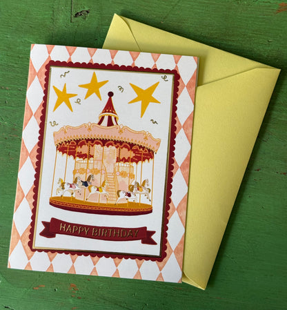 Greeting Card | Happy Birthday Carousel