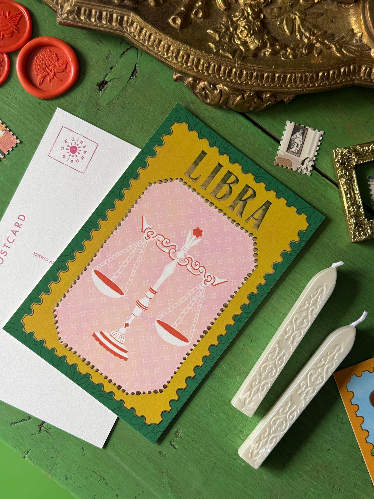 Libra | Zodiac Postcard