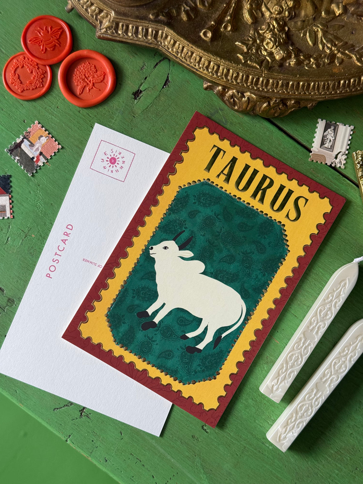 Taurus | Zodiac Postcard