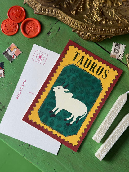 Taurus | Zodiac Postcard