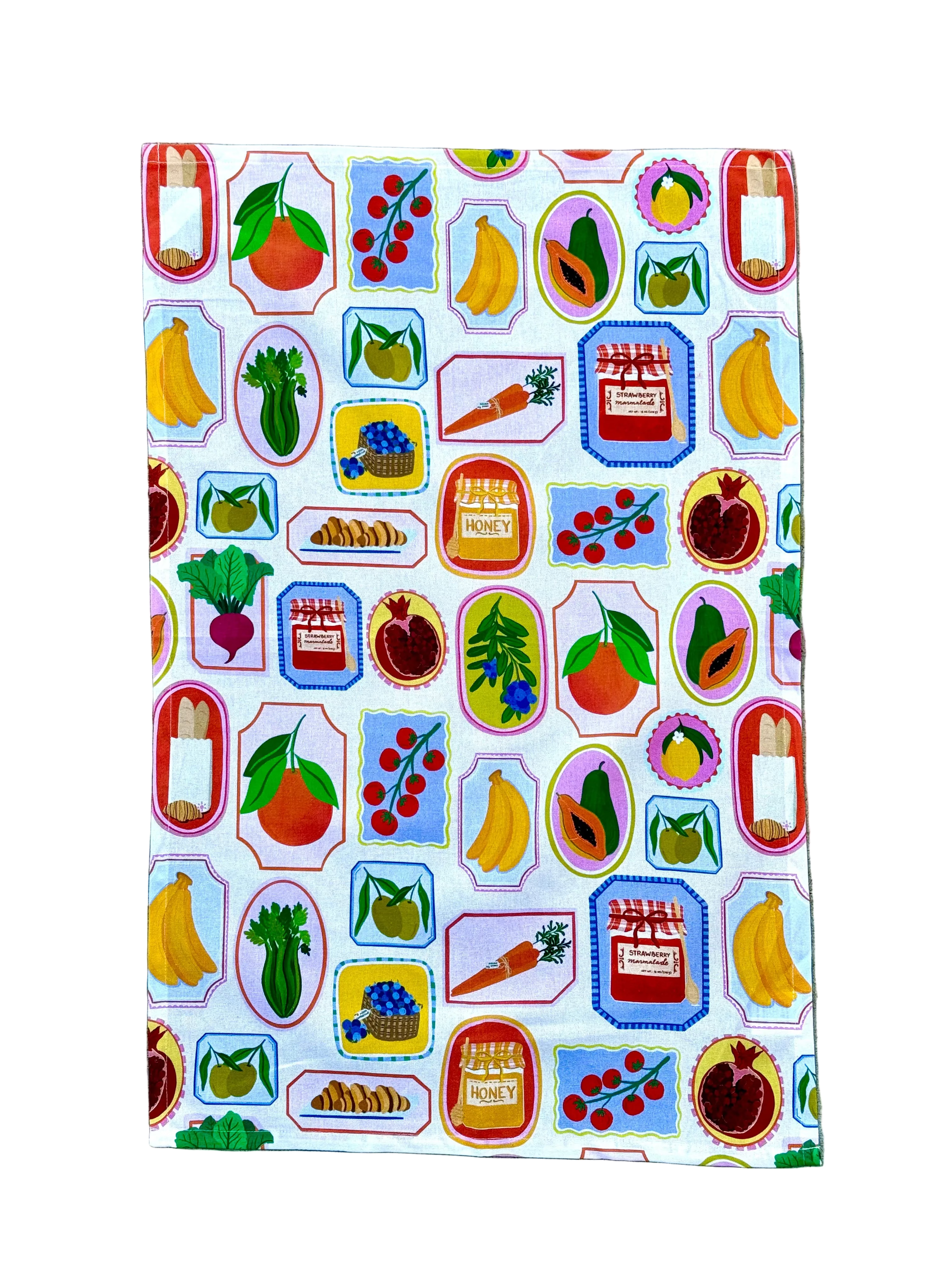 Fruit Market Tea Towel
