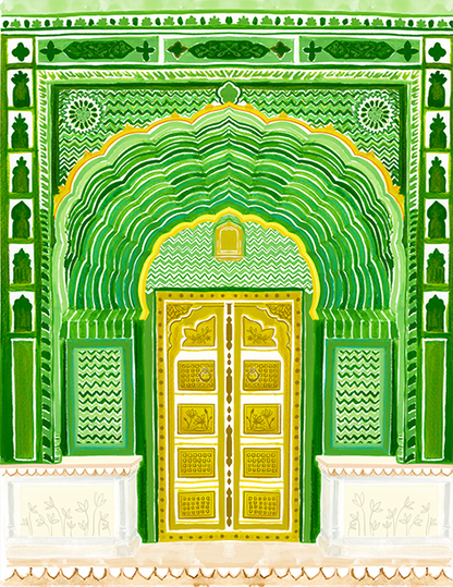 Green Gate Art Print