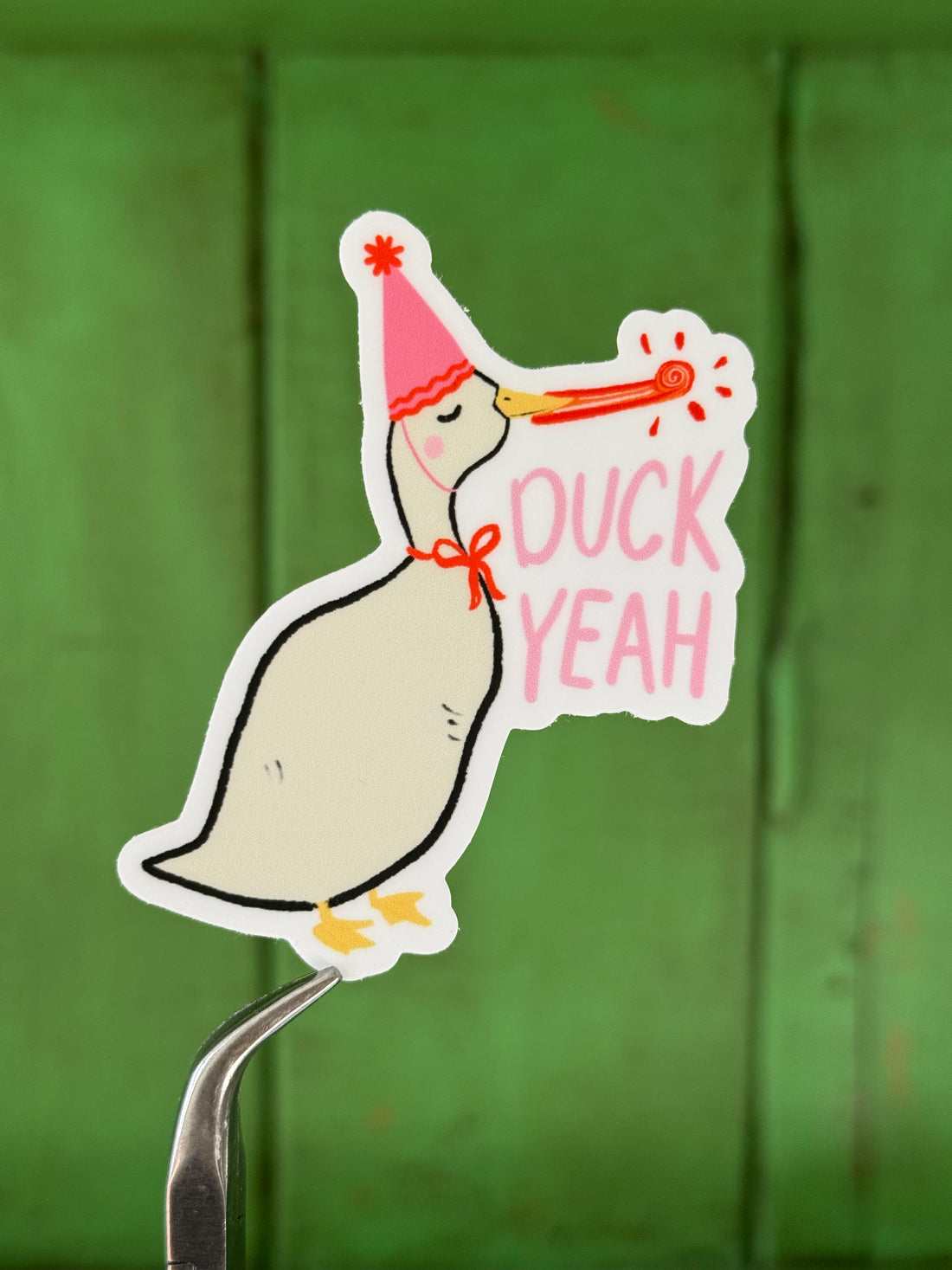 Duck Yeah Sticker – die-cut illustrated sticker | Hues of Summer