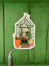 Green House Sticker – die-cut illustrated sticker | Hues of Summer
