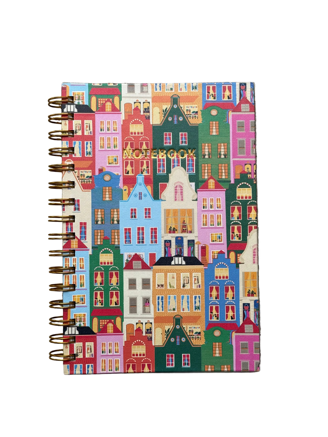 Hand-Illustrated Hardcover Notebook | Amsterdam City
