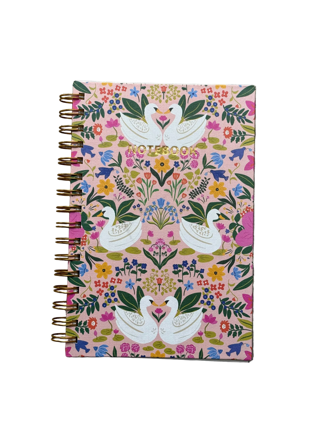 Hand-Illustrated Hardcover Notebook | Lakeside Swans