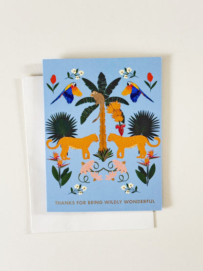 Greeting Card | Thanks for being wildly wonderful