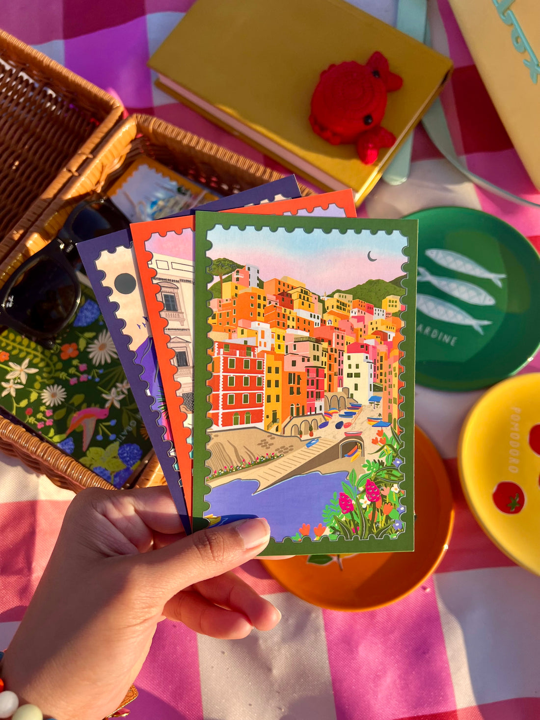 Postcard | Sunset in Cinque Terre