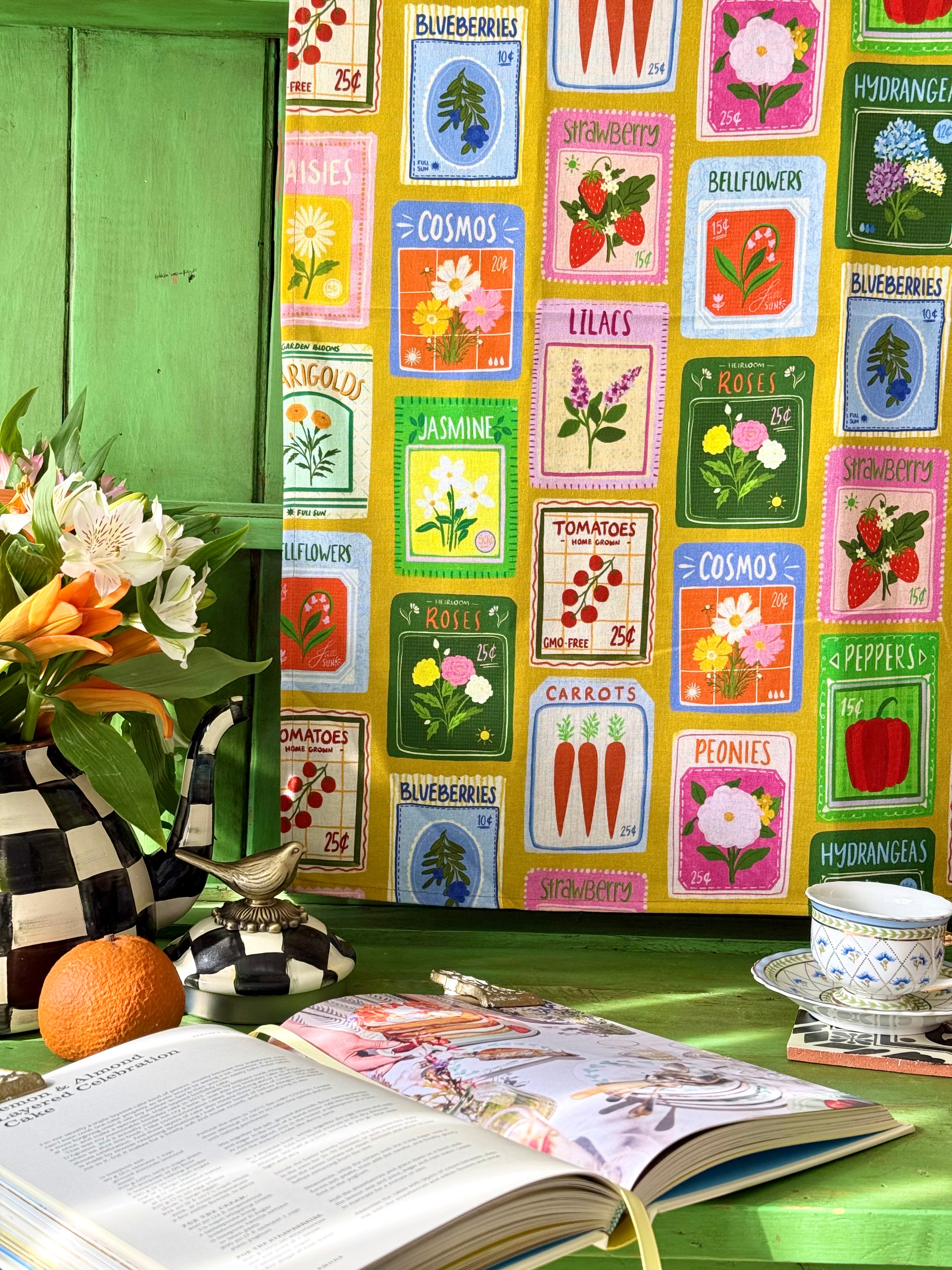 Seed Library Tea Towel