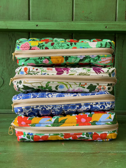 Cosmetic Pouch – Greek Florals