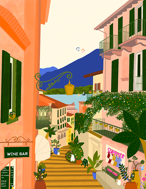 Lake Como Art Print