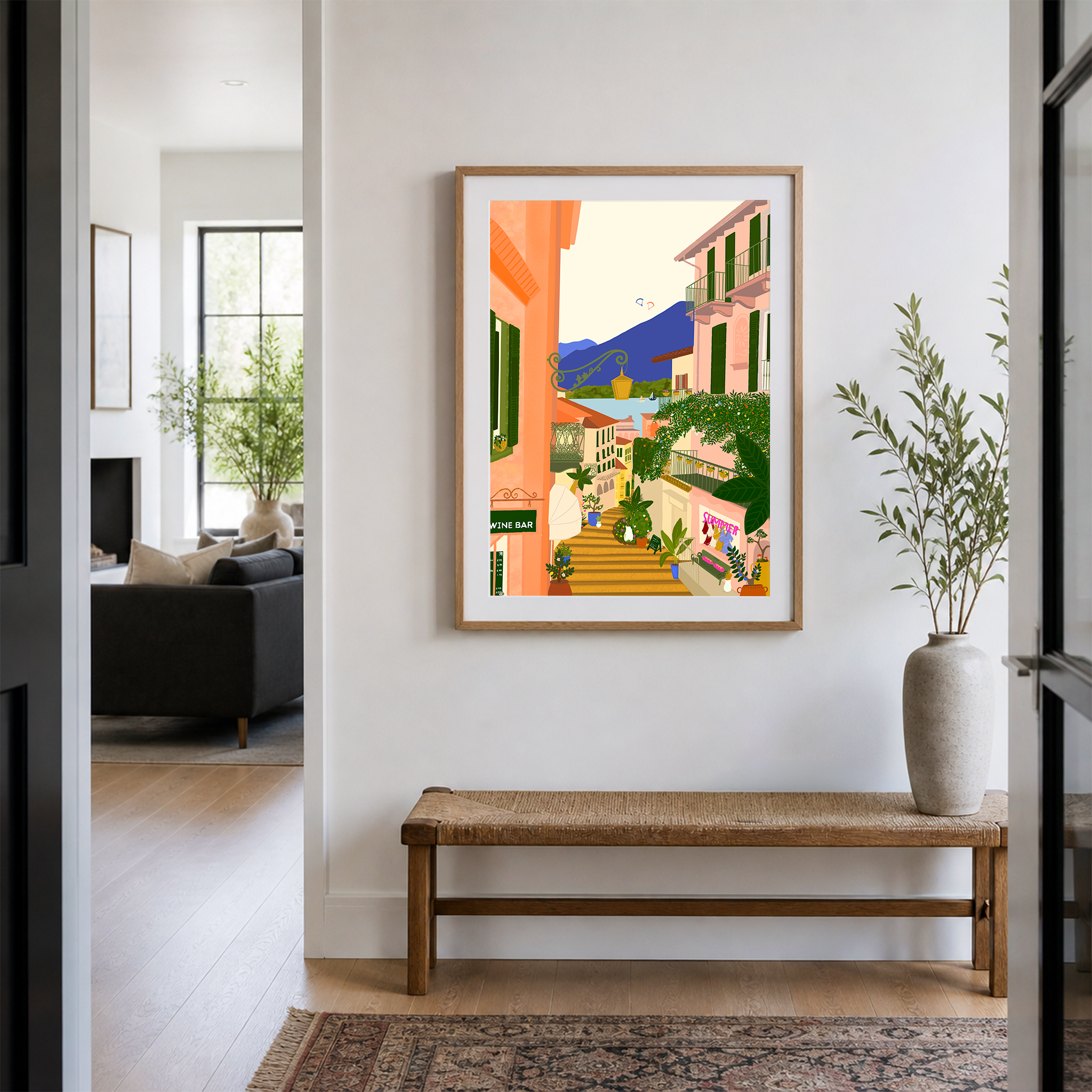 Lake Como Art Print