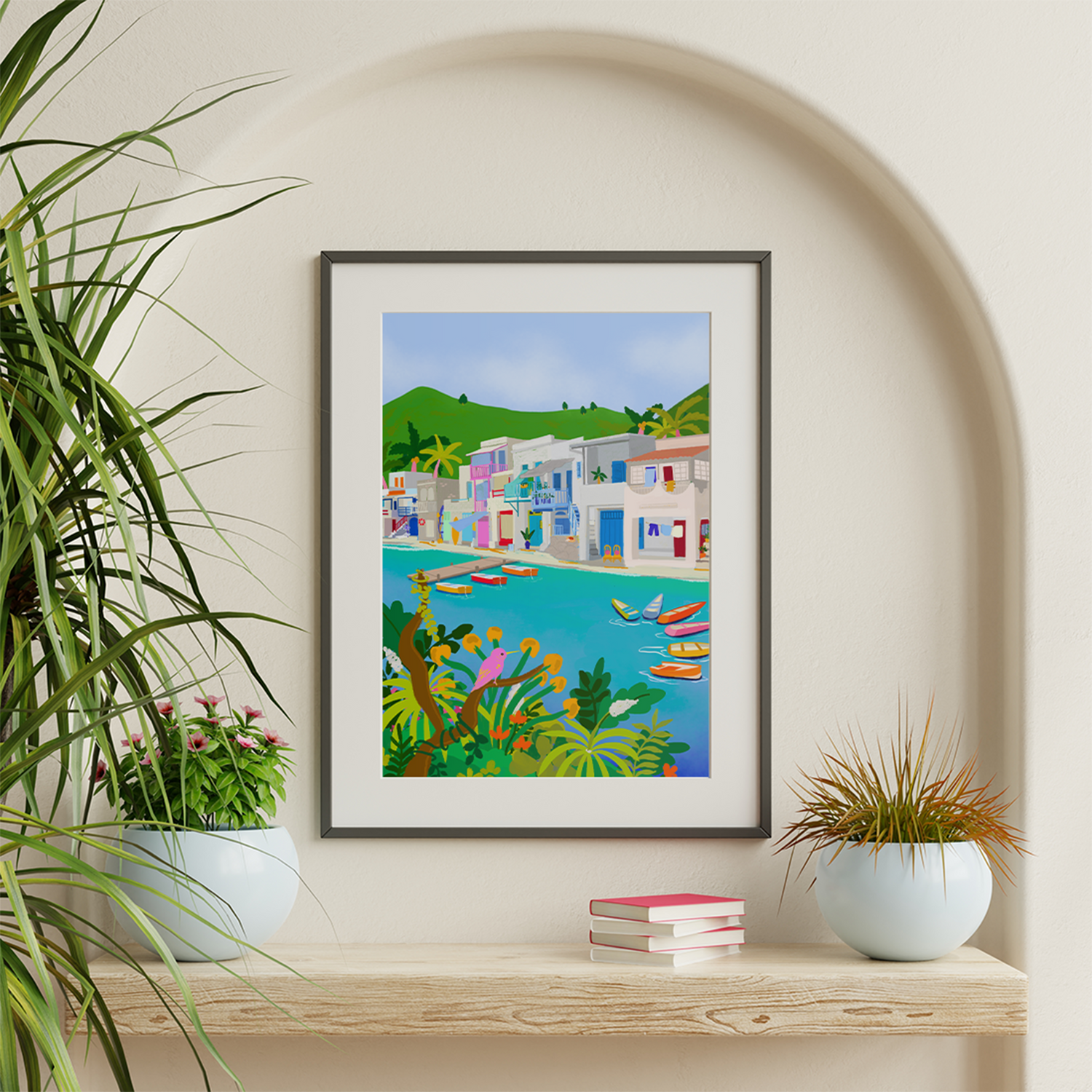 Summer in Klima Art Print