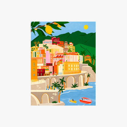 Under the Amalfi Sun Art Print