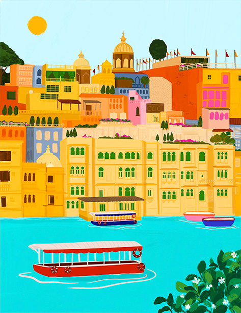 Udaipur Art Print