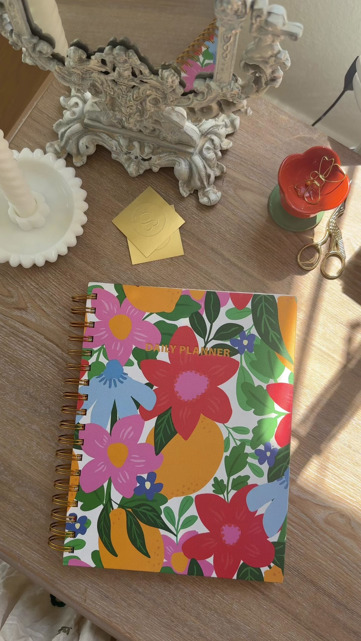 Undated Daily Planner | Citrus Blooms
