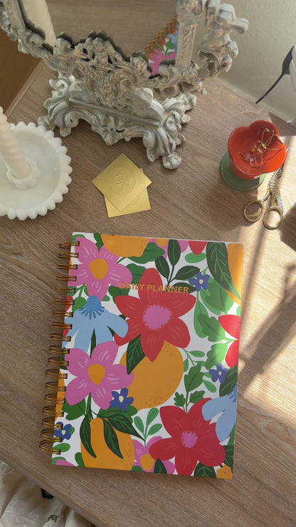 Undated Daily Planner | Citrus Blooms